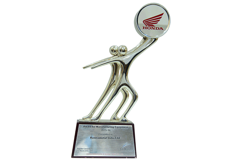 Honda Motorcycle & Scooter India Pvt Ltd: Performance Award Manufacturing Equipment 2015-16